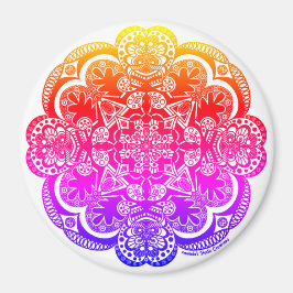 Aimant Rainbow Mandala