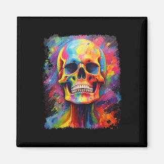 Aimant Rainbow Skeleton Anatomie effrayant Halloween