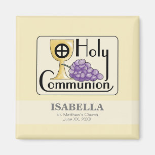 Aimant Raisin et Coupe de Première Communion, Personnalis