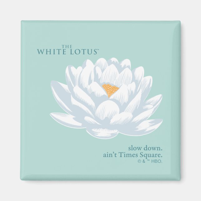 Aimant Ralentissez, Ain’t Times Carré - Le Lotus Blanc (Devant)