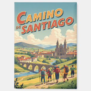 Aimant Randonnée Camino de Santiago