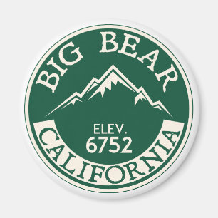Aimant Randonnée de ski de la Californie de lac big Bear