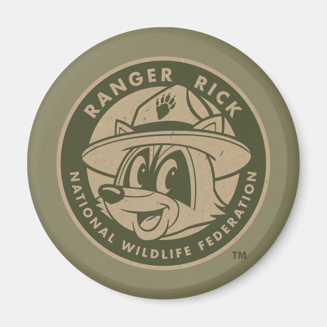 Aimant Ranger Rick Logo de Rick Khaki (Devant)