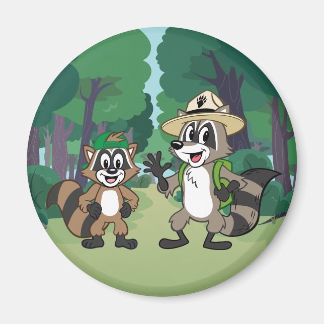 Aimant Ranger Rick | Ranger Rick & Ricky (Devant)