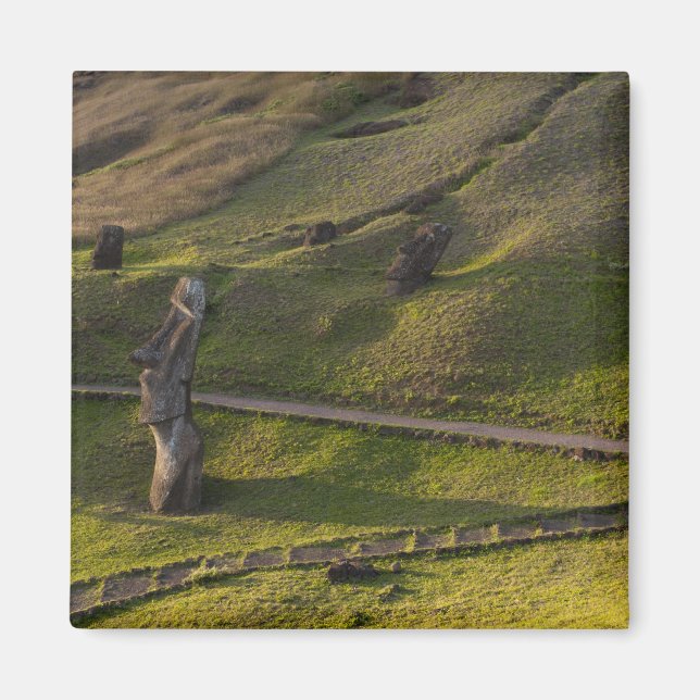 Aimant Rano Raraku, Rapa Nui, Île de Pâques, Chili (Devant)