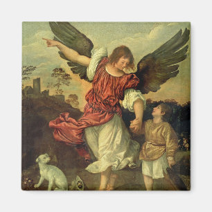 Aimant Raphael et Tobias, 1507-8 (huile sur le panneau)
