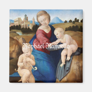 Aimant Raphael Raffaello Madonna et bébé Saint