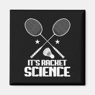Aimant Raquette de badminton Science Navette Joueur de ba