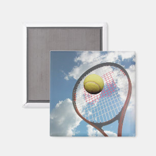 Aimant Raquette de tennis et balle en l'air