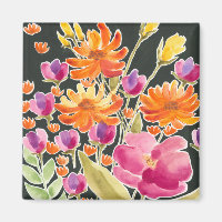 Rassemblement splendide - Fleurs roses et orange