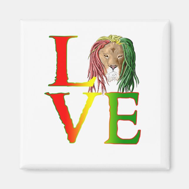 Aimant Rasta Lion (Devant)