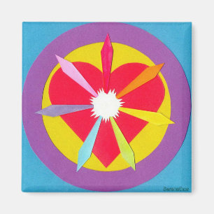 Aimant Rayons du coeur