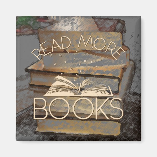 Aimant Read More Books (Devant)