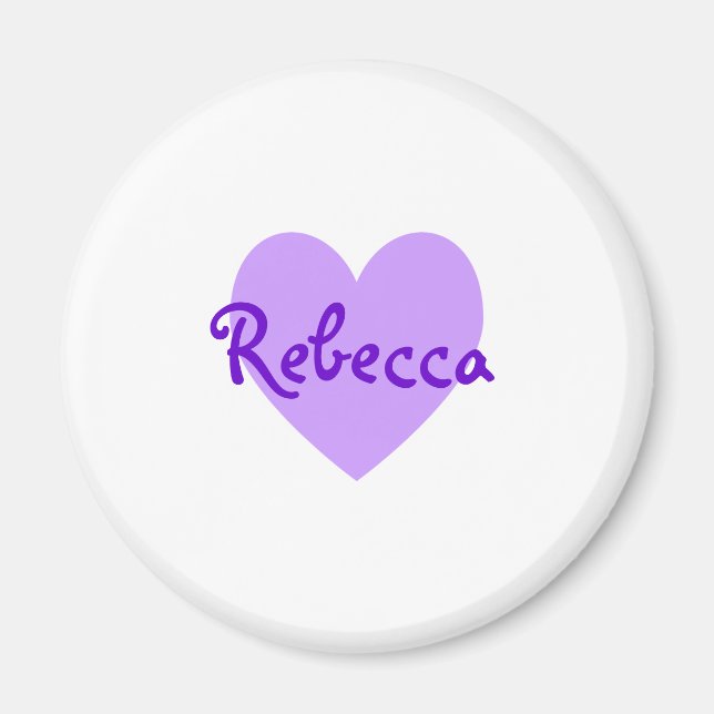 Aimant Rebecca en violet (Devant)