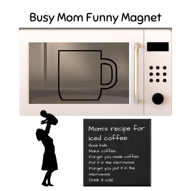 Aimant Recette de maman pour le café glacé Drôle maman (Créateur téléchargé)