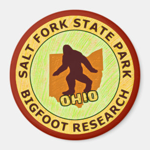 Aimant Recherche de Bigfoot de parc d'état de fourchette