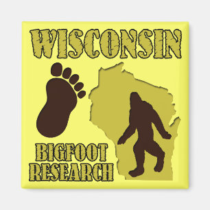 Aimant Recherche du Wisconsin Bigfoot