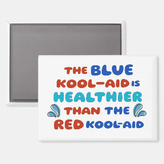 Aimant rectangulaire Blue Kool Aid