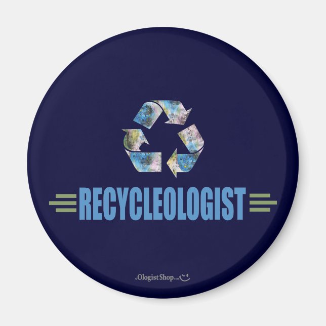 Aimant Recyclage humoristique (Devant)