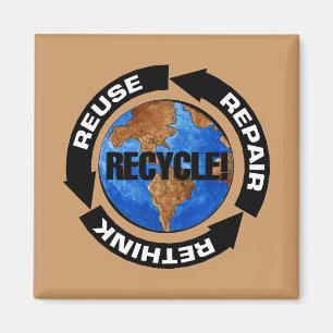 Aimant Recycle Worldt