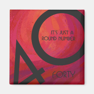 Aimant Red 40 Dix Anniversaire