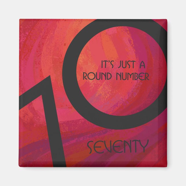 Aimant Red 70 Dix Anniversaire (Devant)