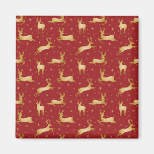 Aimant Red and gold Christmas