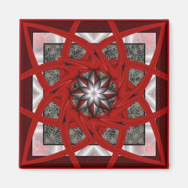 Aimant Red Black Star 2 (Devant)