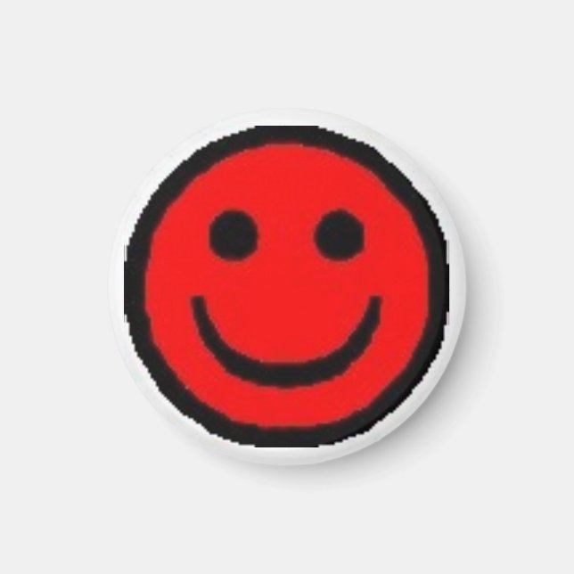 Aimant Red Happy Face (Devant)