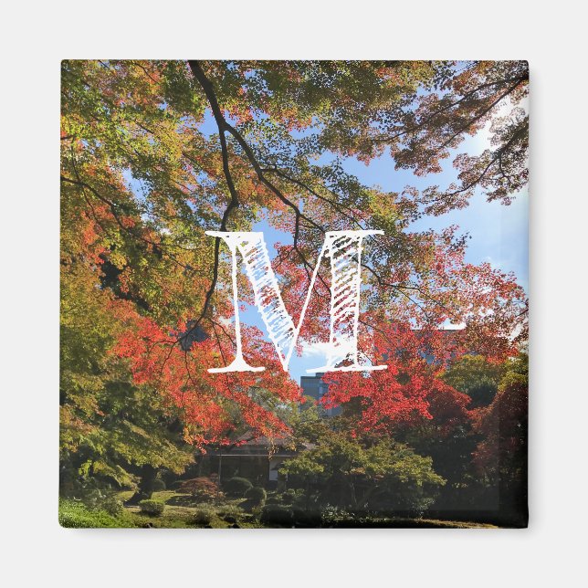 Aimant Red Maples au Jardin Japonais (Devant)