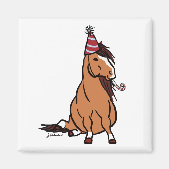 Aimant Red Party Pony (Devant)