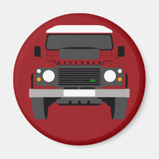 Aimant Red Pop art Classic Land Rover Defender