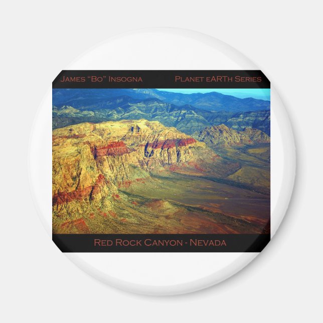 Aimant Red Rock Canyon _ Planet Art Series (Devant)