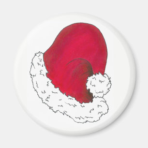 Aimant Red Santa Claus Casquette Joyeux Noël Noël Noël No