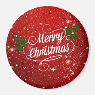 Aimant Red Twinkle Joyeux Noël,