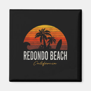 Aimant Redondo Beach California Palms Surf de vacances Su