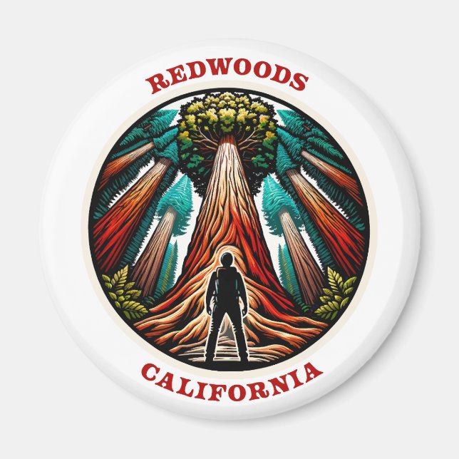 Aimant Redwoods Californie (Devant)