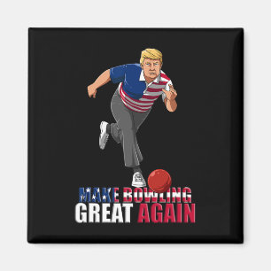 Aimant Refaire le Bowling - Drôle Gif Bowling Trump