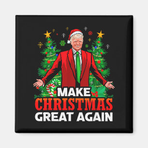 Aimant Refaire Noël Grande Encore Santa Président Trump _