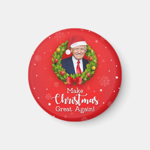 Aimant Refaire Noël plus grand Trump MAGA cadeau drôle