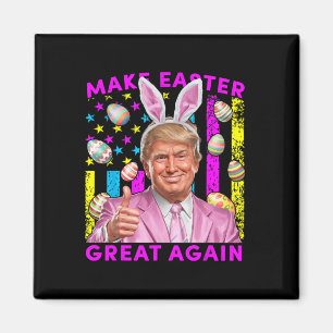 Aimant Refaire Pâques Grande Encore Drôle de Lapin Trump