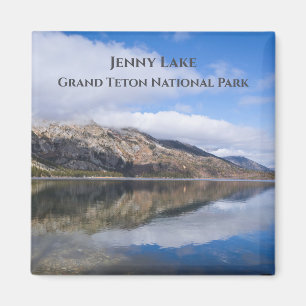 Aimant Réflexion sur le parc national Jenny Lake Grand T