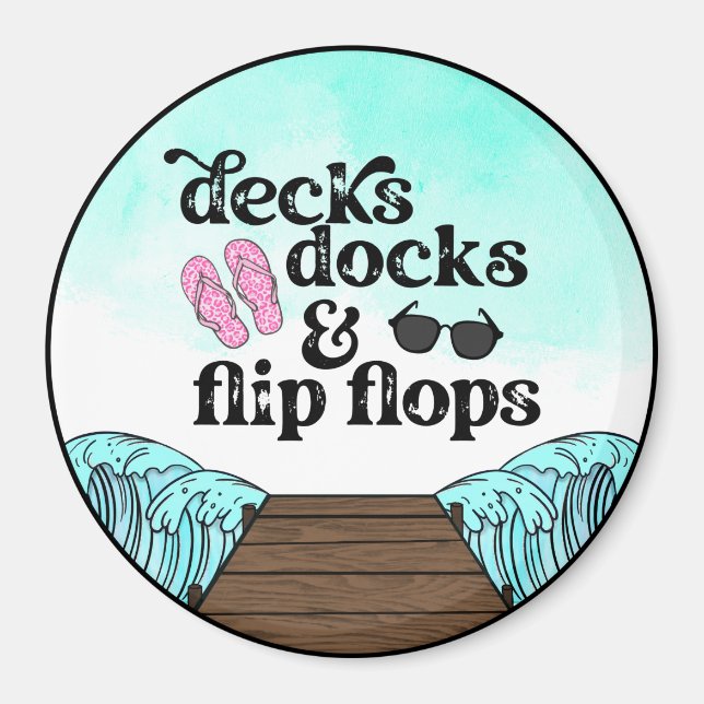 Aimant Réfrigérateur Beach House (Devant)