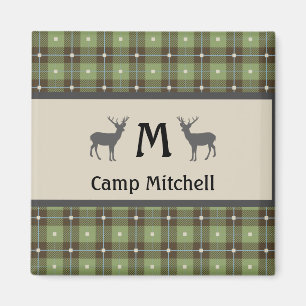 Aimant Réfrigérateur Cabine de cerf vert