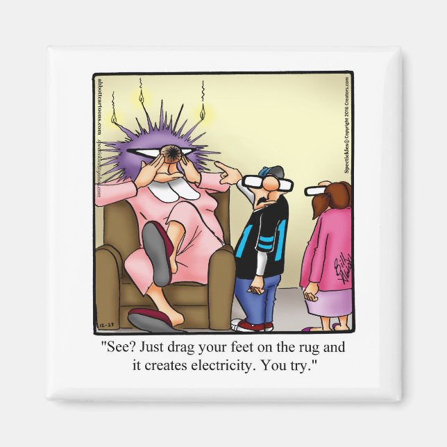 Aimant Réfrigérateur d'Humour de famille (Devant)