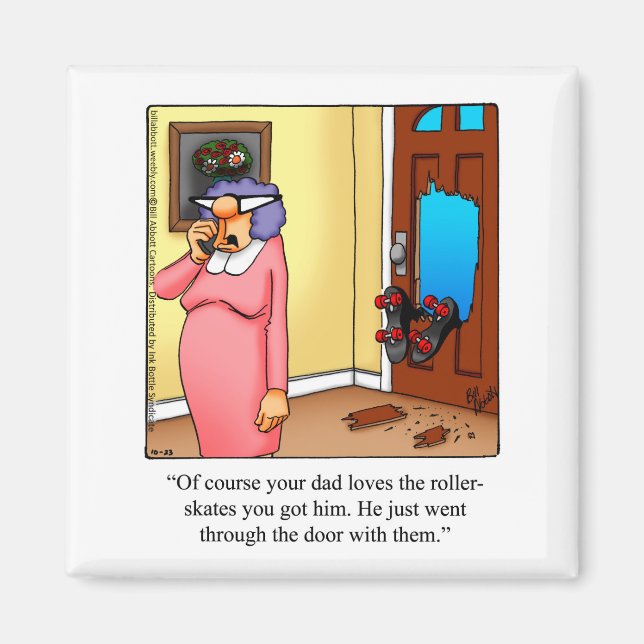 Aimant Réfrigérateur d'Humour de famille (Devant)