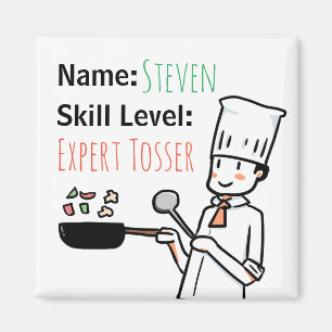 Aimant Réfrigérateur nommé drôle expert de Tosser de 