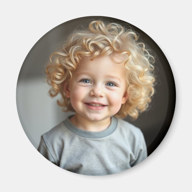 Aimant Réfrigérateur photo pour enfant personnalisé (Devant)