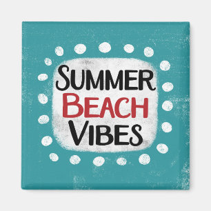 Aimant Réfrigérateur Vibes de plage d'été