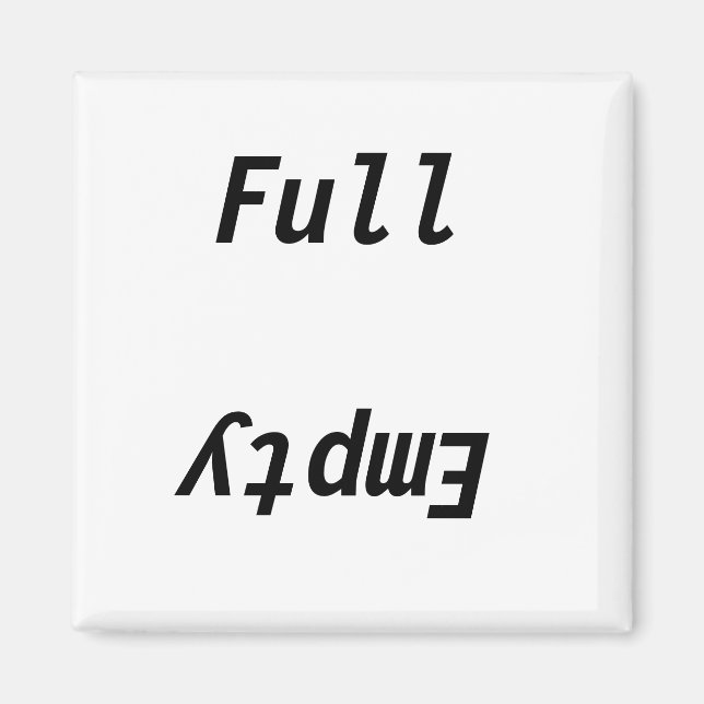 Aimant Réfrigérateur vide complet (Devant)